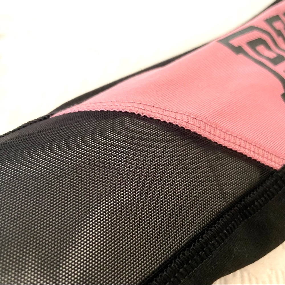 vs pink | blush pink mesh side panel logo ultimate legging workout set (2/2) - Picture 5 of 8